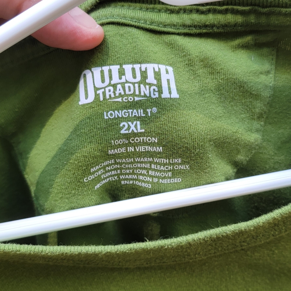 Duluth Trading Longtail Tee (Short sleeve) green